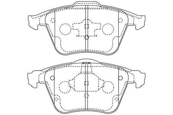KAVO PARTS Комплект тормозных колодок, дисковый тормоз BP-4579
